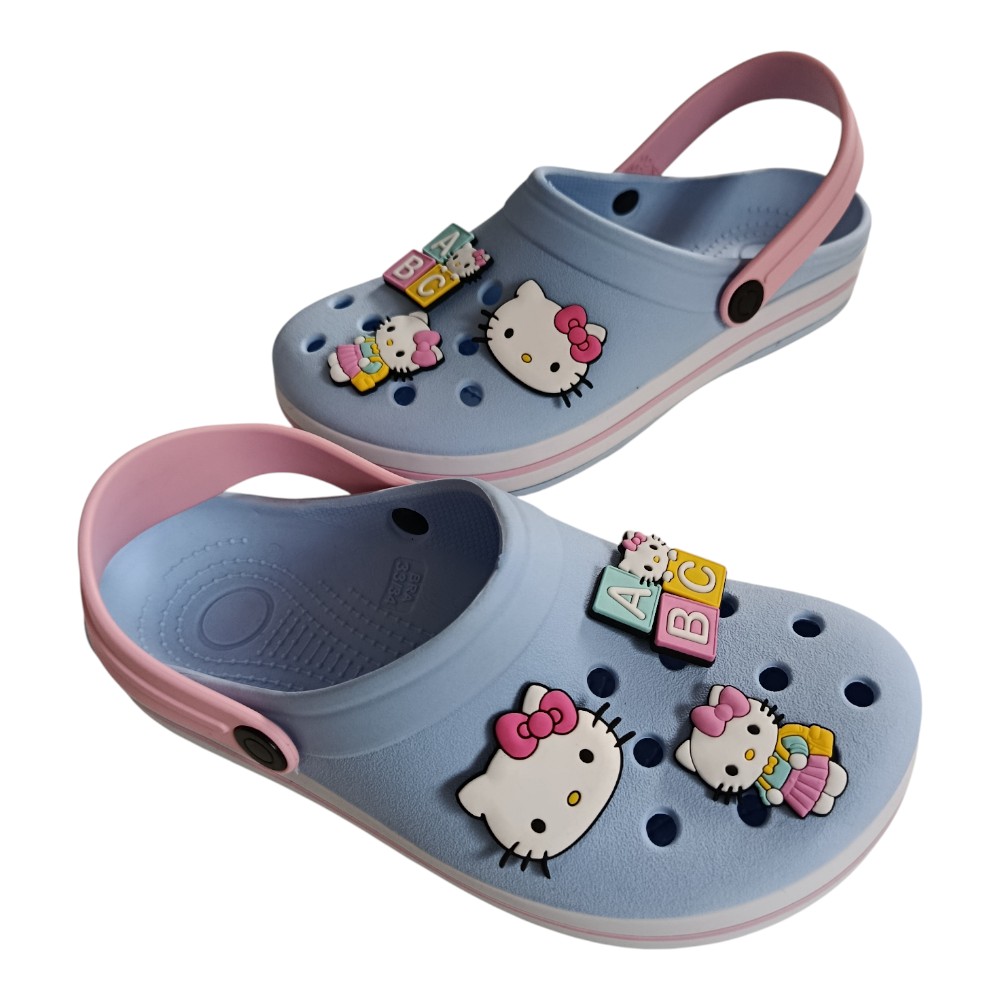 Sandália Fechada Juvenil Hello Kitty Escolar Confortável