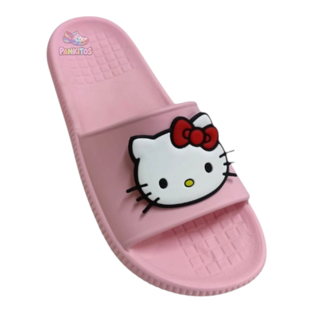 Chinelo Slide Hello Kitty Grande Menina Confortável - Imagem 5