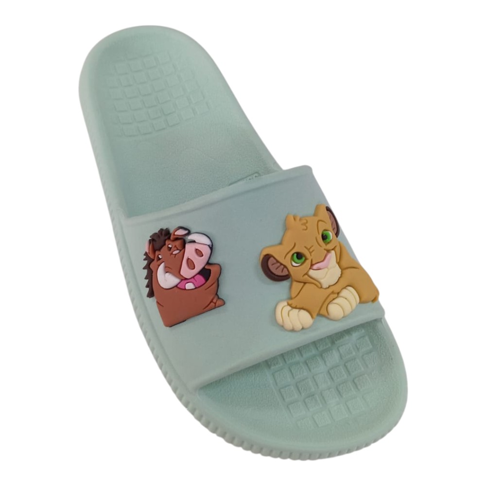 Chinelo Slide Simba E Pumba Infantil Rei Leão Confortável - Imagem 5