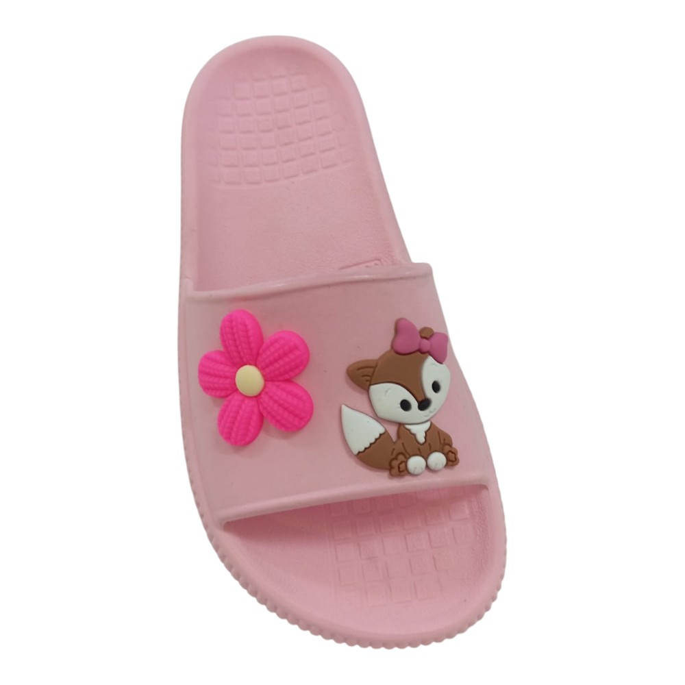 Chinelo Feminino Nuvem Raposa Corpinho Flor Pink Verao Conforto Leve Antiderrapante Maxx - Imagem 5