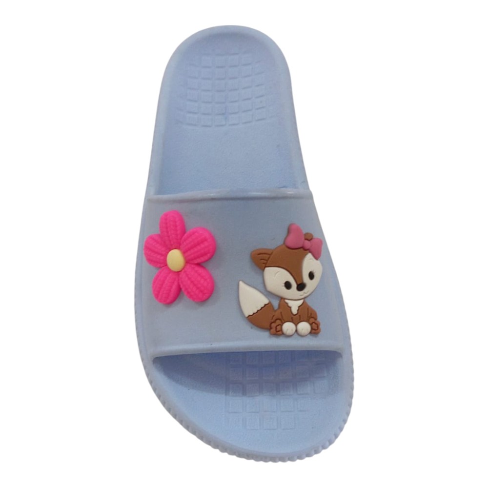 Chinelo Feminino Nuvem Raposa Corpinho Flor Pink Verao Conforto Leve Antiderrapante Maxx