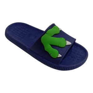 Chinelos Slide Pata Dinossauro Infantil Pegadas Menino