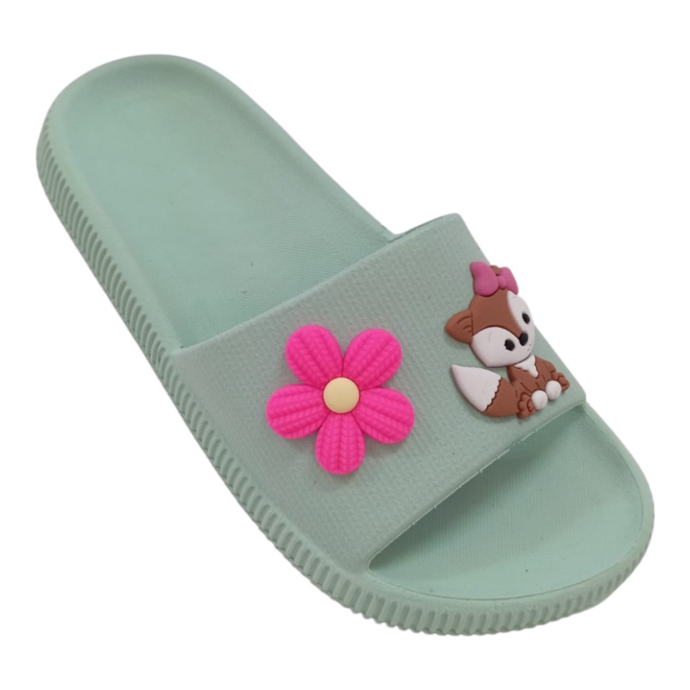 Chinelo Feminino Nuvem Raposa Corpinho Flor Pink Verao Conforto Leve Antiderrapante Maxx - Imagem 6