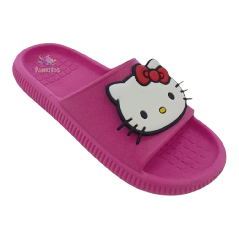 Chinelo Slide Hello Kitty Grande Menina Confortável - Imagem 3