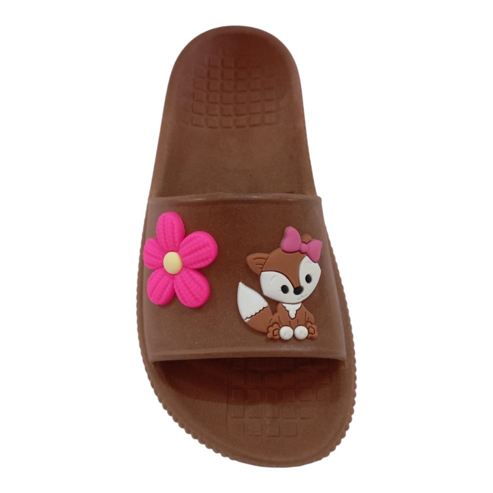 Chinelo Feminino Nuvem Raposa Corpinho Flor Pink Verao Conforto Leve Antiderrapante Maxx - Imagem 2