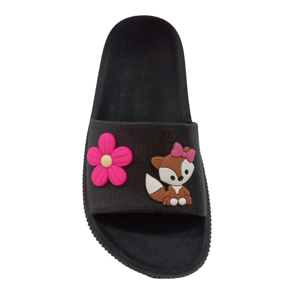 Chinelo Feminino Nuvem Raposa Corpinho Flor Pink Verao Conforto Leve Antiderrapante Maxx - Imagem 4