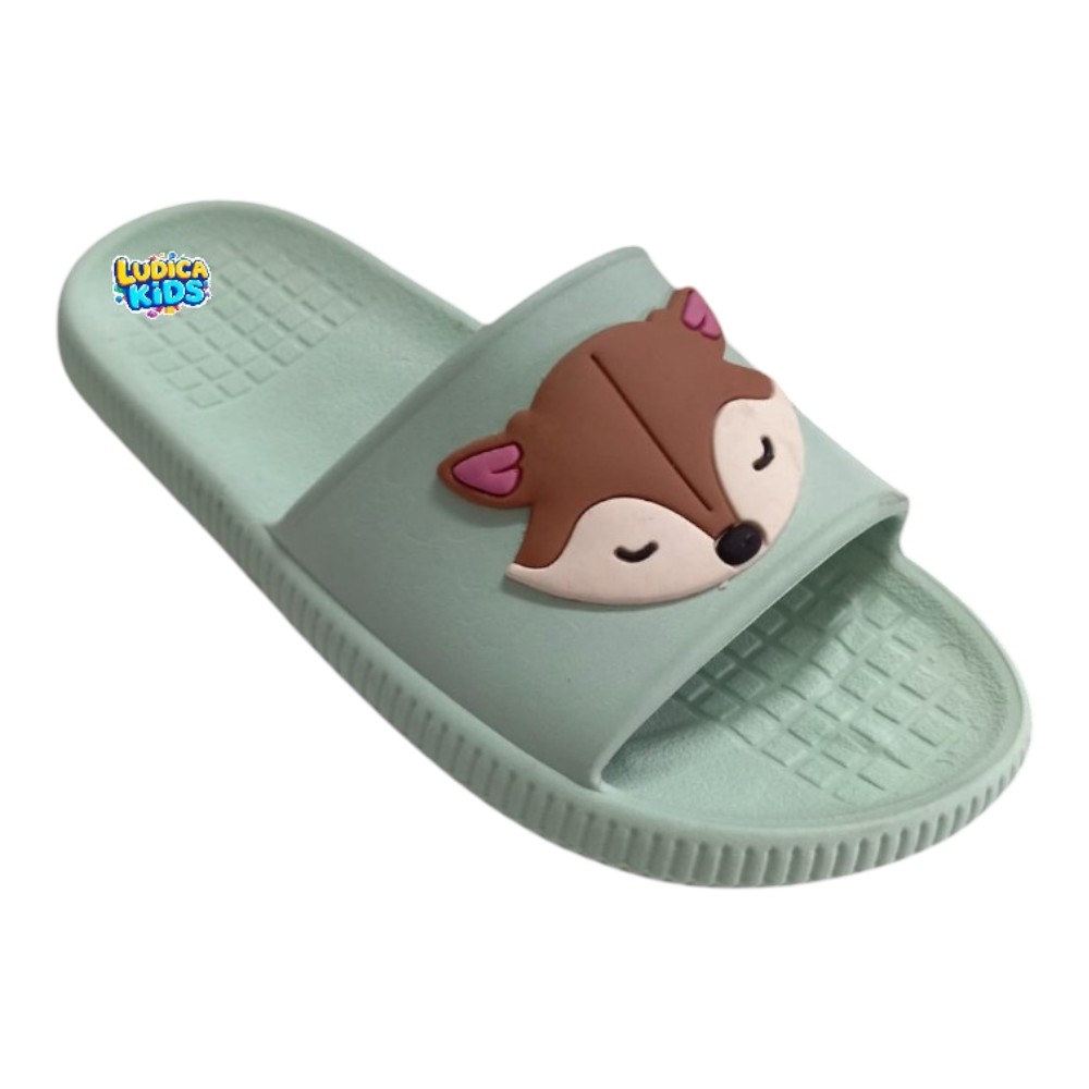 Chinelo Slide Raposa Menina Infantil Confortável - Imagem 5